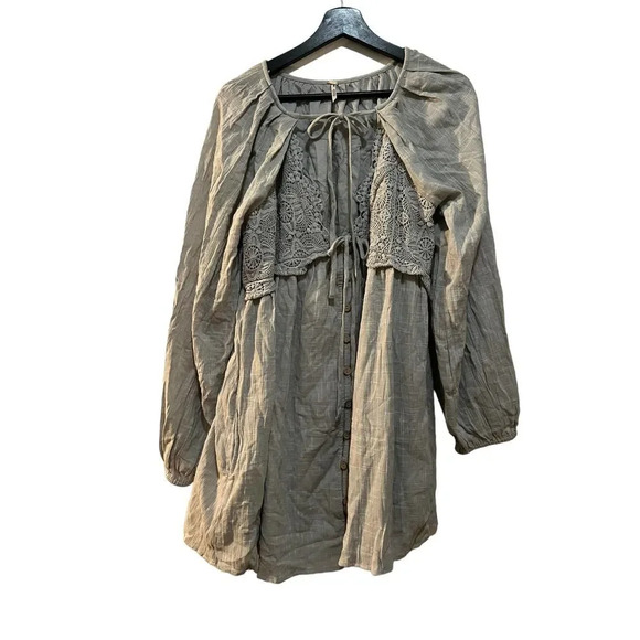 Free people Summer Struttin Mini Dress NWOT Size Large - Picture 2 of 8